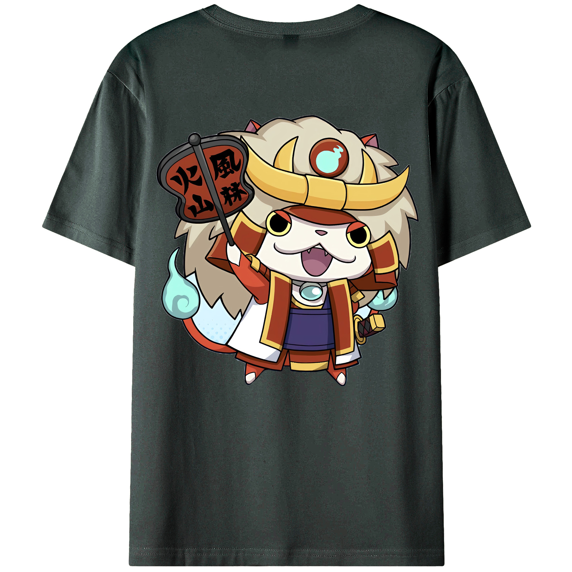 （画像用） 妖怪ウォッチ Yo-kai Watch 綿100％ メンズ半袖Tシャツ（バックプリント） 通気性